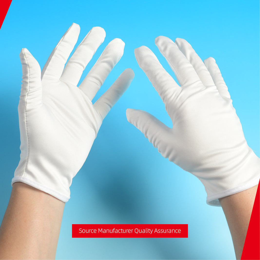10 pairs of ultra-fine fiber dust-free cloth gloves for sweat and dust prevention, suitable for work and life